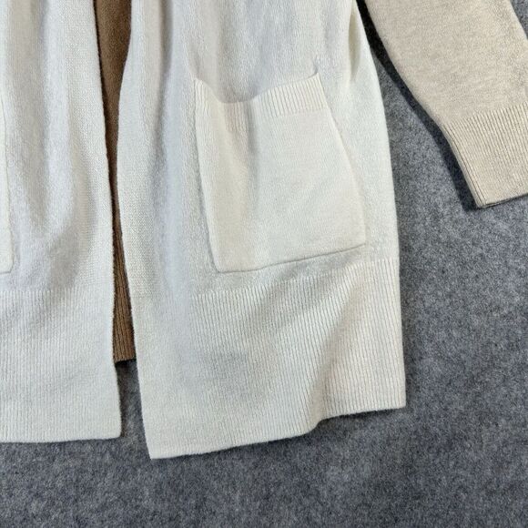 Madewell Sweater Large Cardigan Duster Kent Colorblock Wool Alpaca Timber - Picture 3 of 8